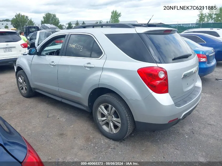 2012 Chevrolet Equinox 2Lt VIN: 2GNFLNEK7C6211885 Lot: 40065373