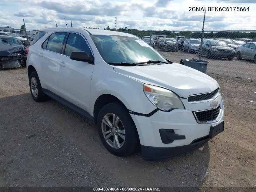 2GNALBEK6C6175664 2012 Chevrolet Equinox Ls