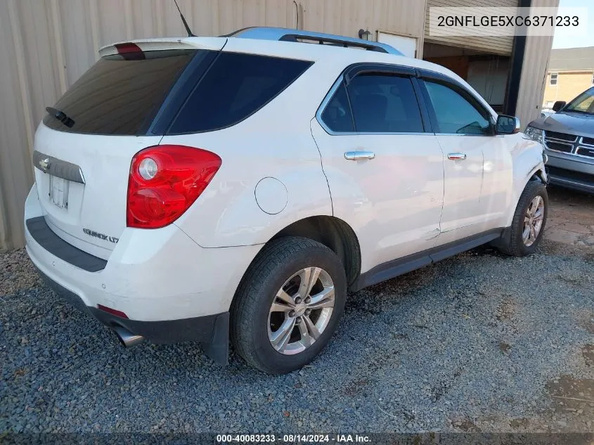 2012 Chevrolet Equinox Ltz VIN: 2GNFLGE5XC6371233 Lot: 40083233