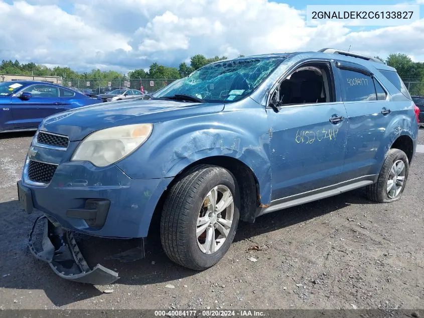 2012 Chevrolet Equinox 1Lt VIN: 2GNALDEK2C6133827 Lot: 40084177