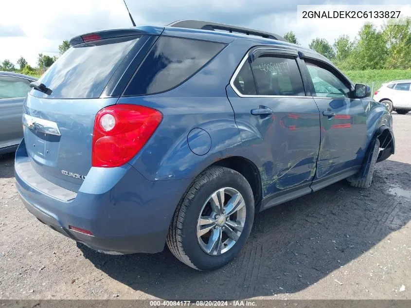 2012 Chevrolet Equinox 1Lt VIN: 2GNALDEK2C6133827 Lot: 40084177