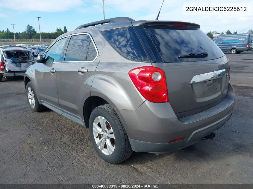 2012 Chevrolet Equinox 1Lt VIN: 2GNALDEK3C6225612 Lot: 40093315