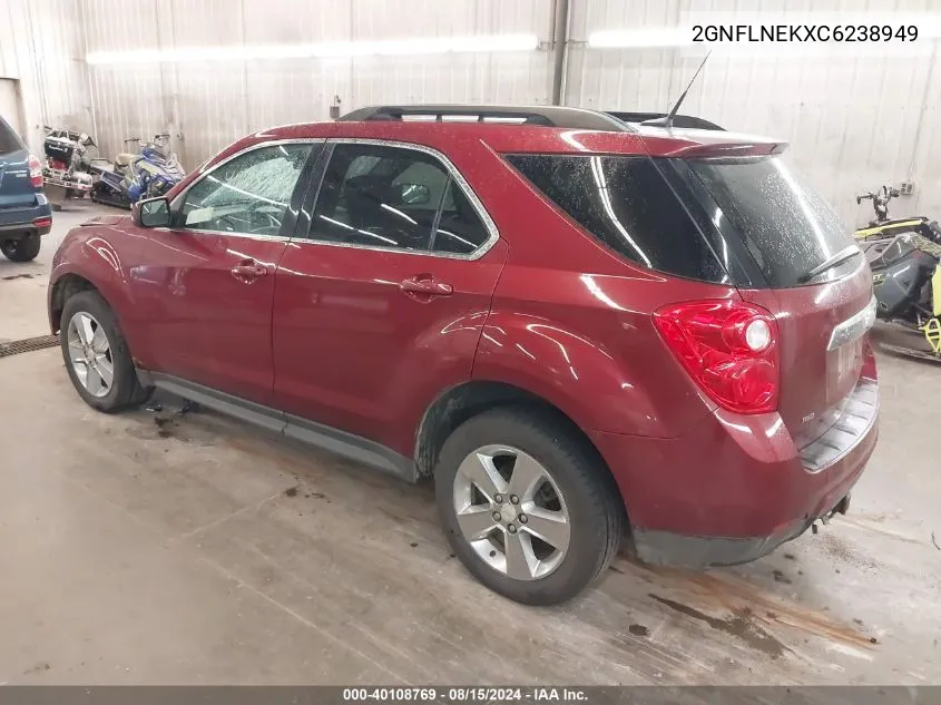 2012 Chevrolet Equinox 2Lt VIN: 2GNFLNEKXC6238949 Lot: 40108769