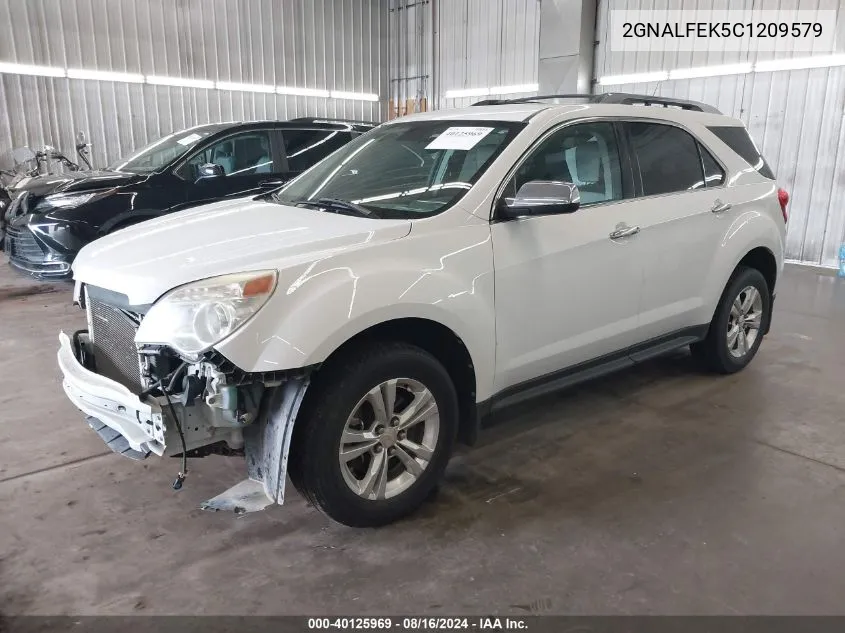 2012 Chevrolet Equinox Ltz VIN: 2GNALFEK5C1209579 Lot: 40125969