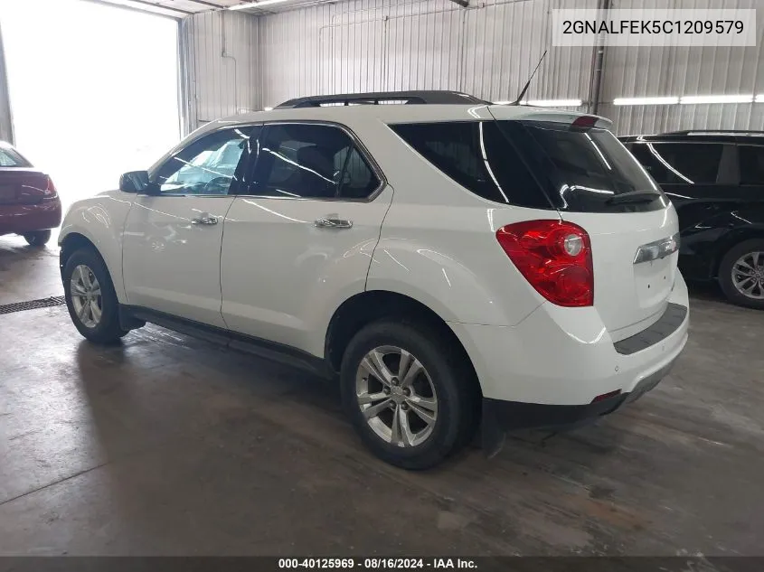 2012 Chevrolet Equinox Ltz VIN: 2GNALFEK5C1209579 Lot: 40125969