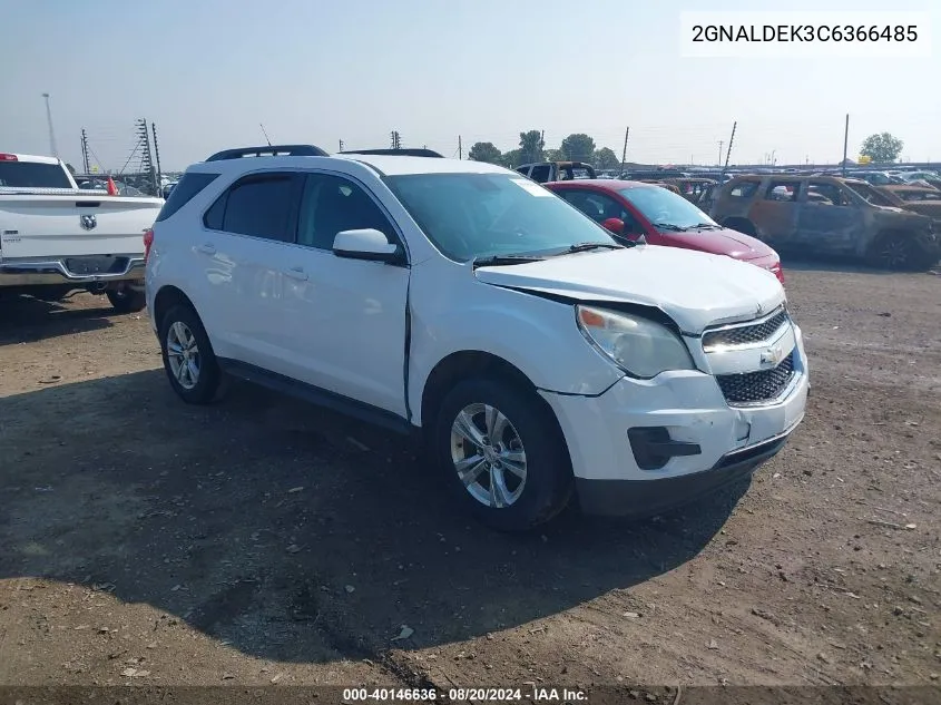 2012 Chevrolet Equinox 1Lt VIN: 2GNALDEK3C6366485 Lot: 40146636