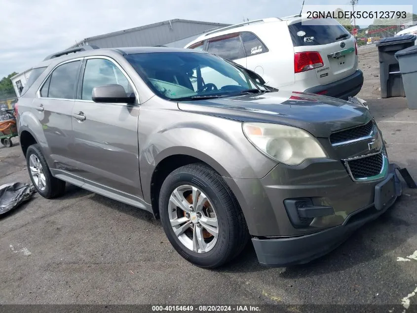 2012 Chevrolet Equinox 1Lt VIN: 2GNALDEK5C6123793 Lot: 40154649