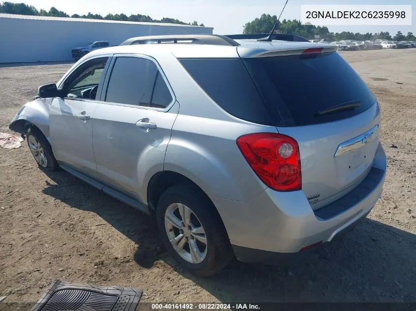 2012 Chevrolet Equinox 1Lt VIN: 2GNALDEK2C6235998 Lot: 40161492