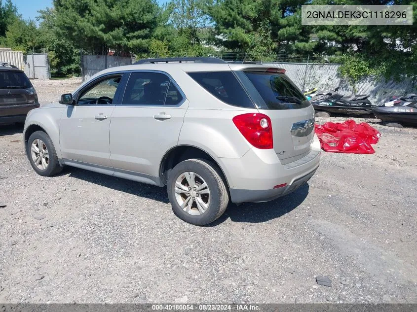 2012 Chevrolet Equinox 1Lt VIN: 2GNALDEK3C1118296 Lot: 40180054