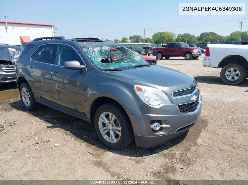 2012 Chevrolet Equinox 2Lt VIN: 2GNALPEK4C6349308 Lot: 40180783