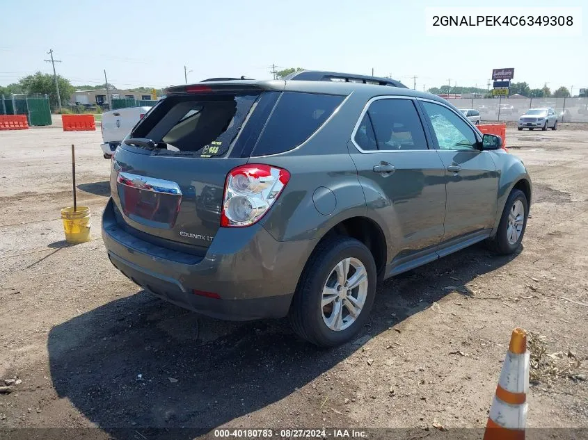 2012 Chevrolet Equinox 2Lt VIN: 2GNALPEK4C6349308 Lot: 40180783