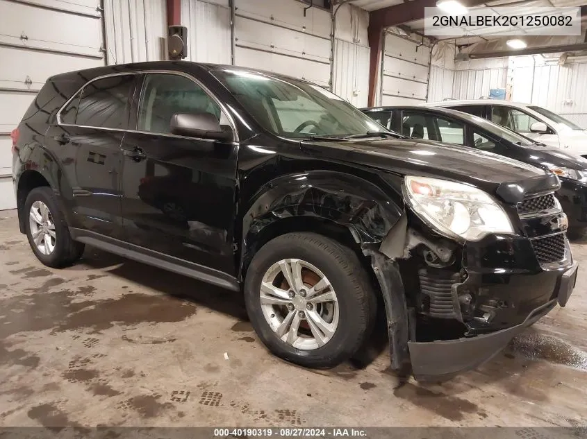 2012 Chevrolet Equinox Ls VIN: 2GNALBEK2C1250082 Lot: 40190319