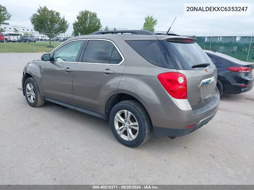 2012 Chevrolet Equinox 1Lt VIN: 2GNALDEKXC6353247 Lot: 40210371