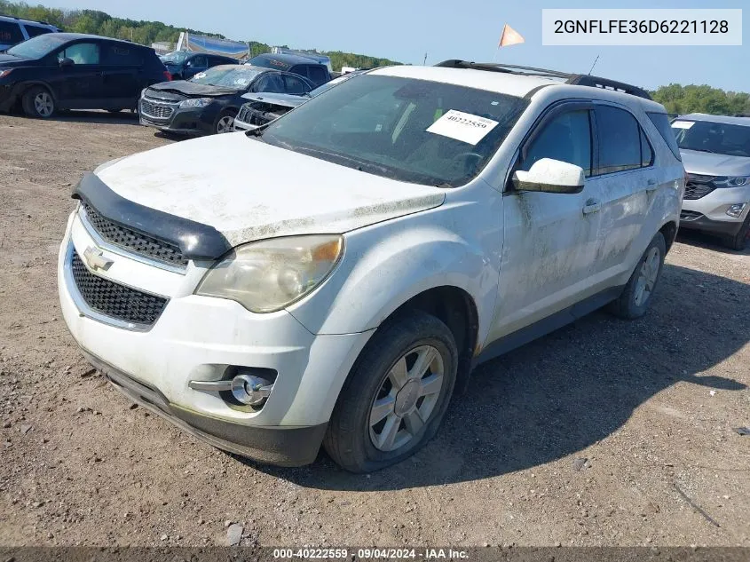 2012 Chevrolet Equinox Lt VIN: 2GNFLFE36D6221128 Lot: 40222559