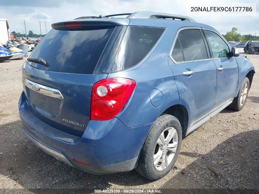 2012 Chevrolet Equinox Ltz VIN: 2GNALFEK9C6177786 Lot: 40229350