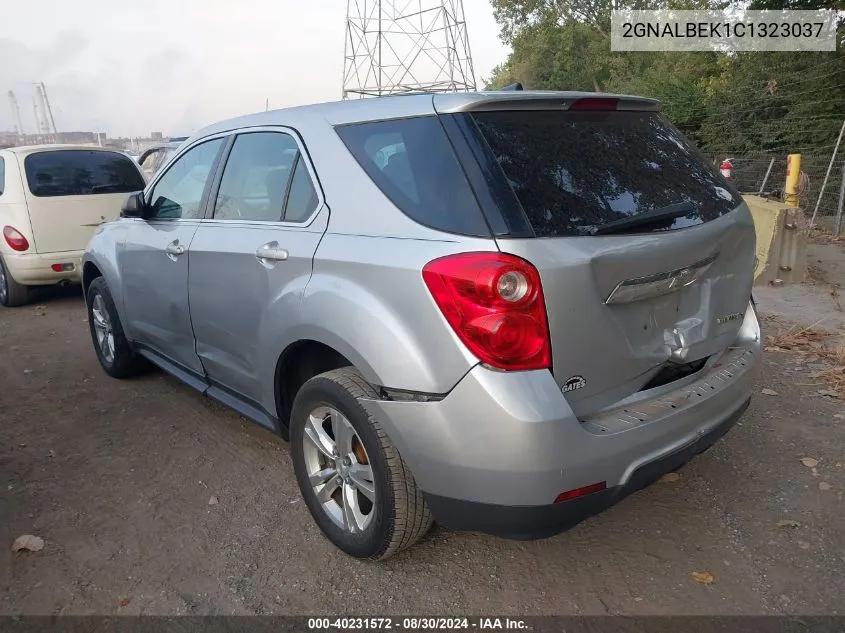 2012 Chevrolet Equinox Ls VIN: 2GNALBEK1C1323037 Lot: 40231572