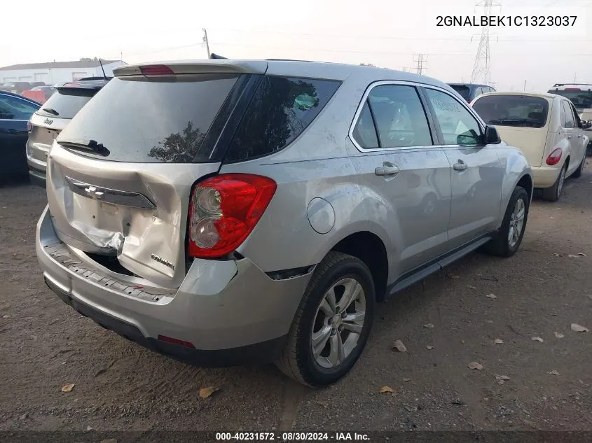 2012 Chevrolet Equinox Ls VIN: 2GNALBEK1C1323037 Lot: 40231572