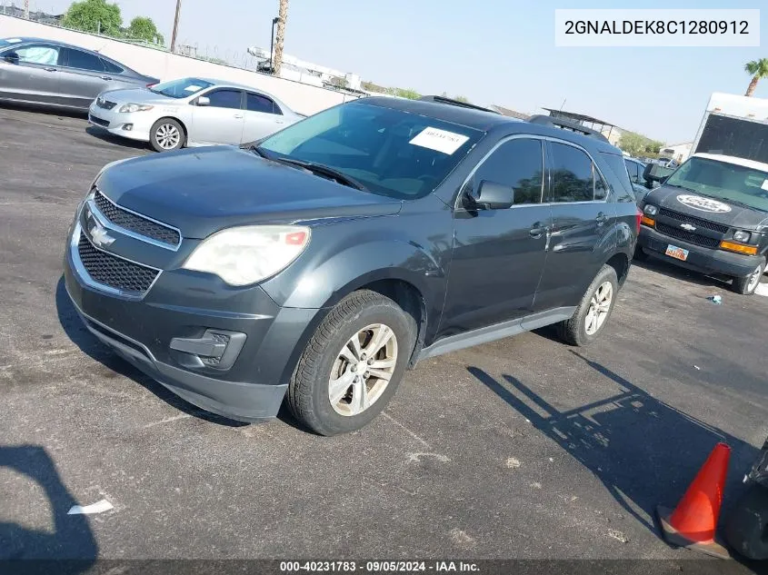 2012 Chevrolet Equinox 1Lt VIN: 2GNALDEK8C1280912 Lot: 40231783