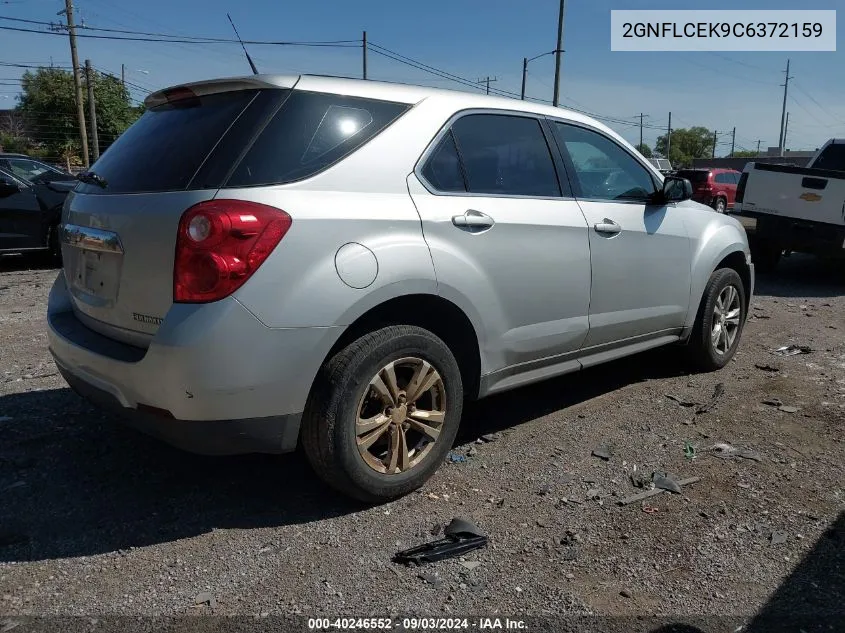 2012 Chevrolet Equinox Ls VIN: 2GNFLCEK9C6372159 Lot: 40246552