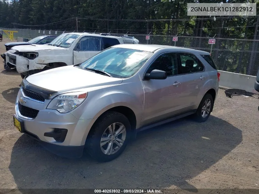 2012 Chevrolet Equinox Ls VIN: 2GNALBEK1C1282912 Lot: 40253932