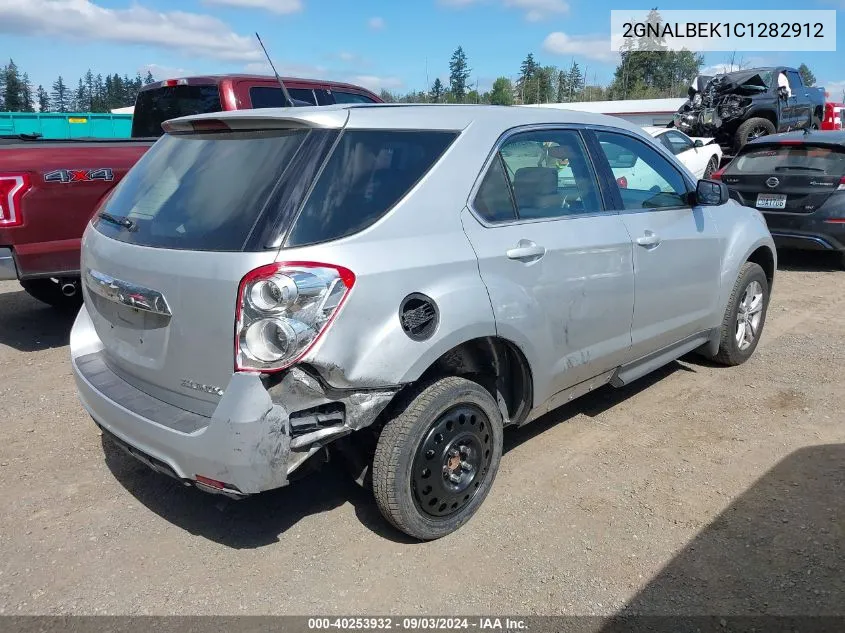 2012 Chevrolet Equinox Ls VIN: 2GNALBEK1C1282912 Lot: 40253932