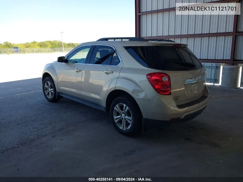 2012 Chevrolet Equinox 1Lt VIN: 2GNALDEK1C1121701 Lot: 40255141