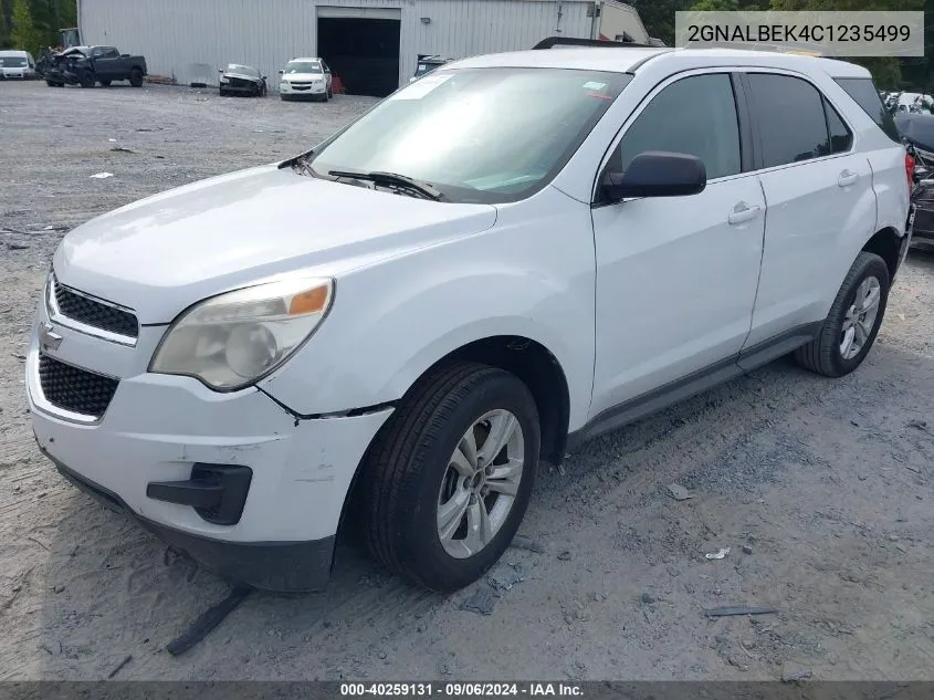 2012 Chevrolet Equinox Ls VIN: 2GNALBEK4C1235499 Lot: 40259131