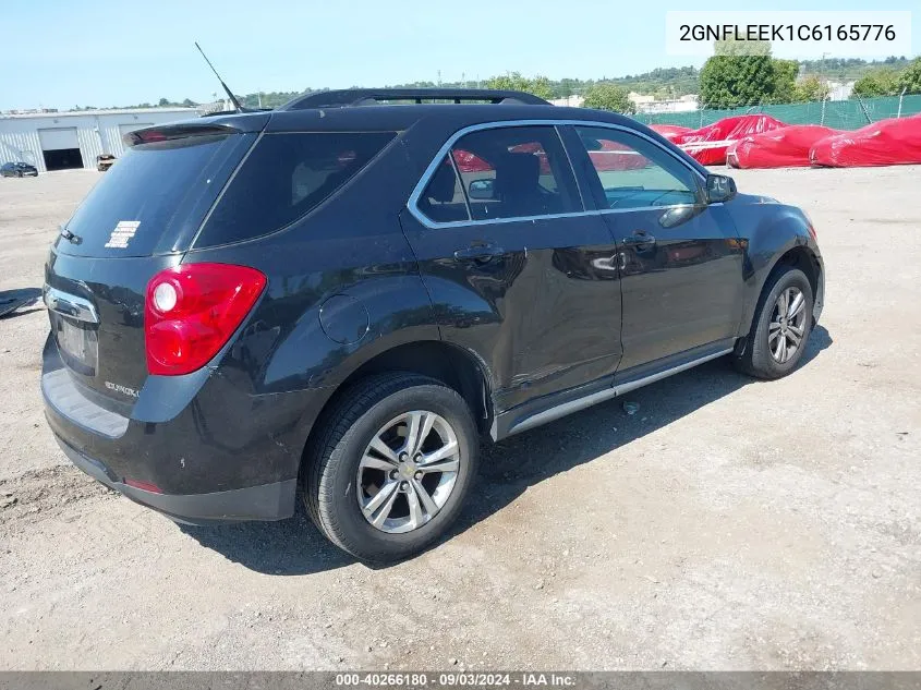 2012 Chevrolet Equinox 1Lt VIN: 2GNFLEEK1C6165776 Lot: 40266180