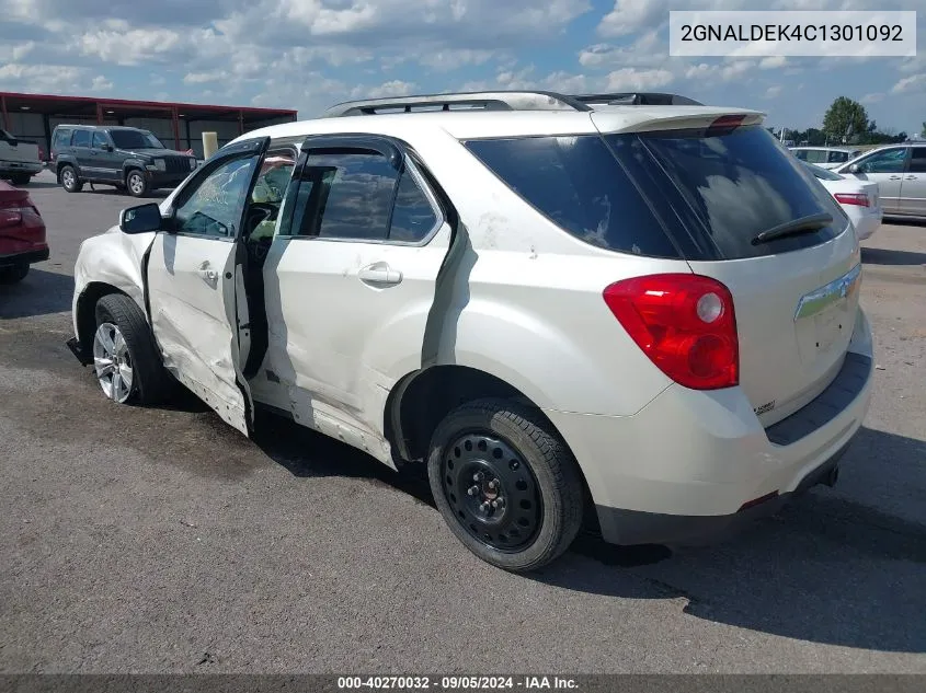 2GNALDEK4C1301092 2012 Chevrolet Equinox Lt