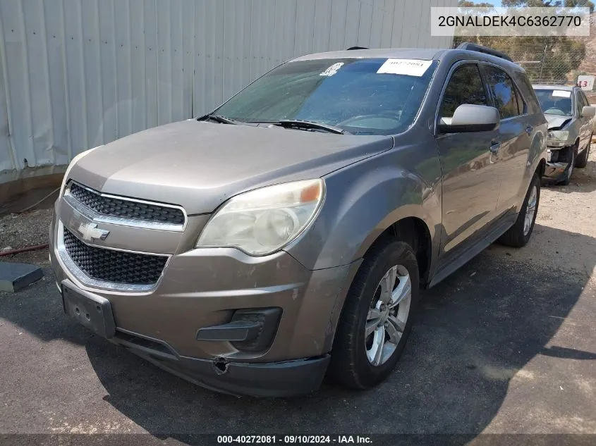 2GNALDEK4C6362770 2012 Chevrolet Equinox 1Lt