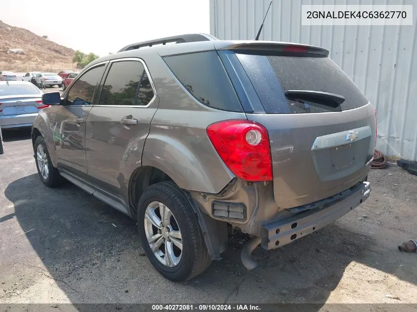 2GNALDEK4C6362770 2012 Chevrolet Equinox 1Lt