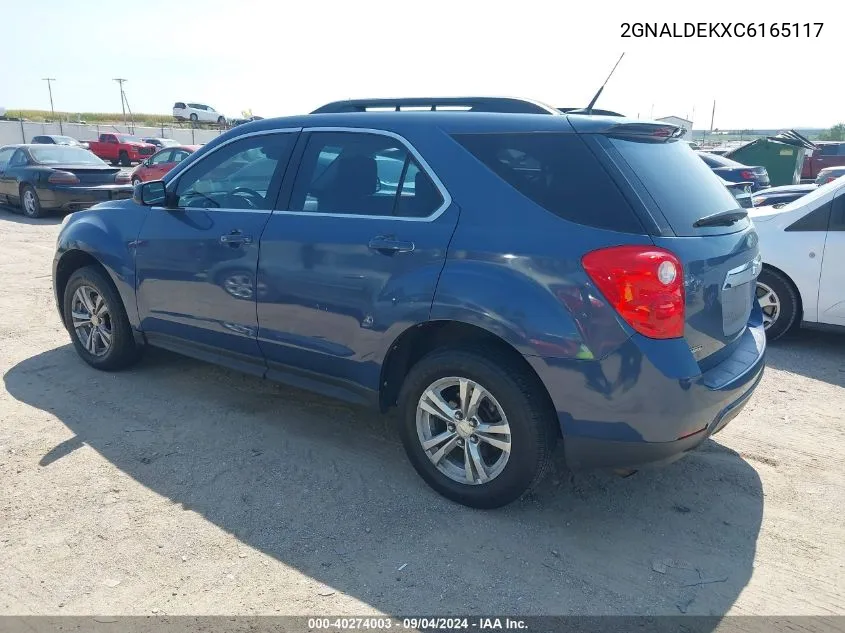 2012 Chevrolet Equinox 1Lt VIN: 2GNALDEKXC6165117 Lot: 40274003