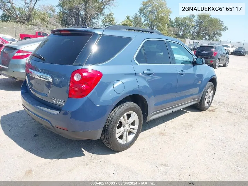 2012 Chevrolet Equinox 1Lt VIN: 2GNALDEKXC6165117 Lot: 40274003