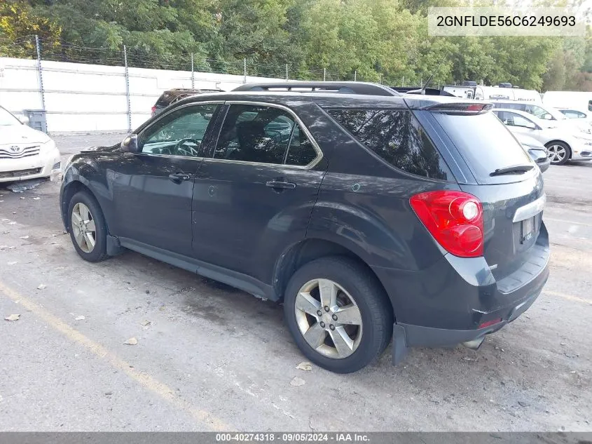 2012 Chevrolet Equinox Lt VIN: 2GNFLDE56C6249693 Lot: 40274318