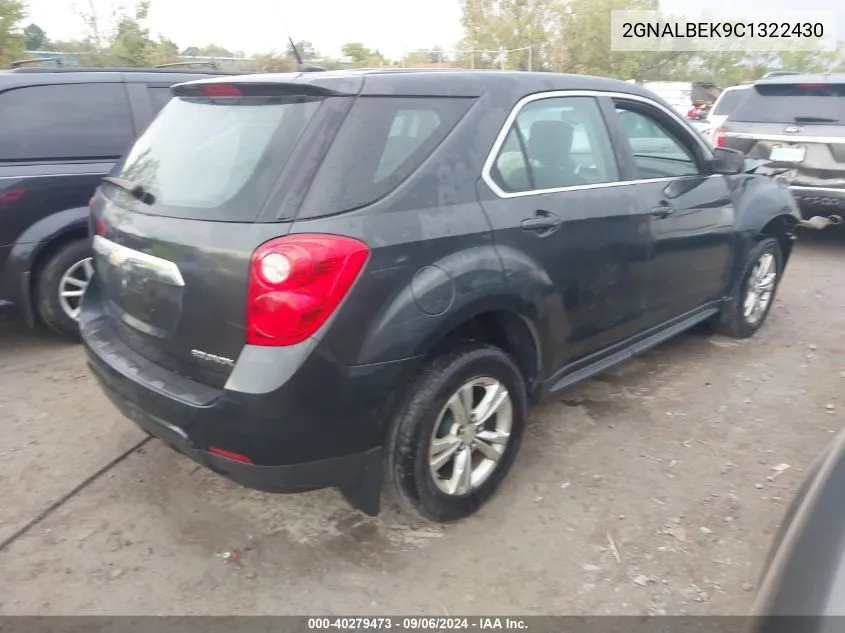 2GNALBEK9C1322430 2012 Chevrolet Equinox Ls