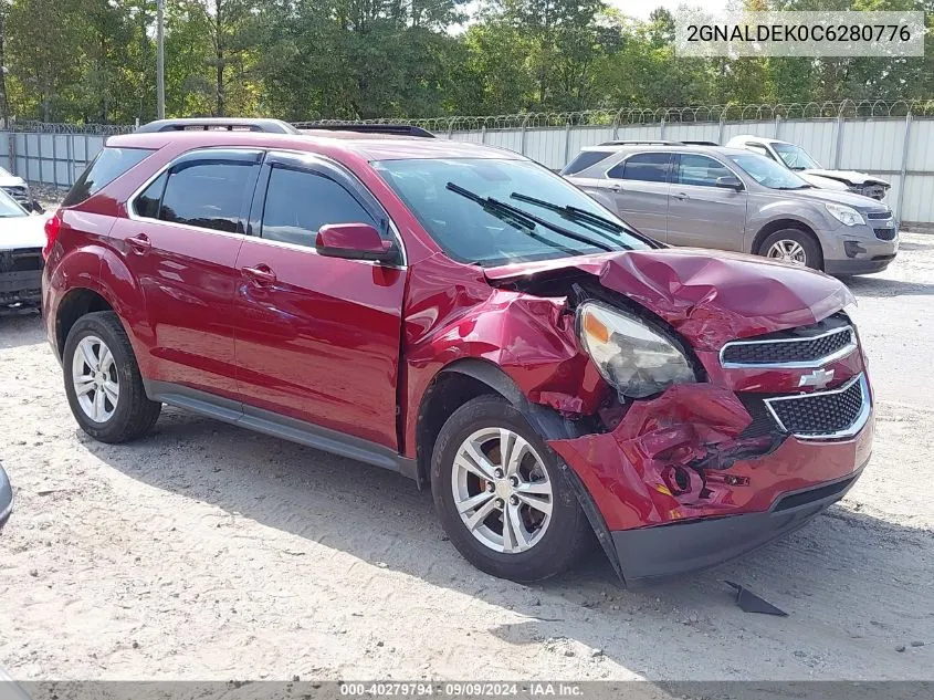 2GNALDEK0C6280776 2012 Chevrolet Equinox 1Lt