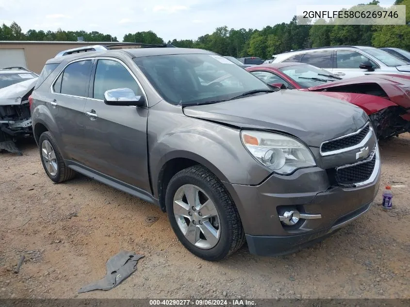 2012 Chevrolet Equinox Ltz VIN: 2GNFLFE58C6269746 Lot: 40290277