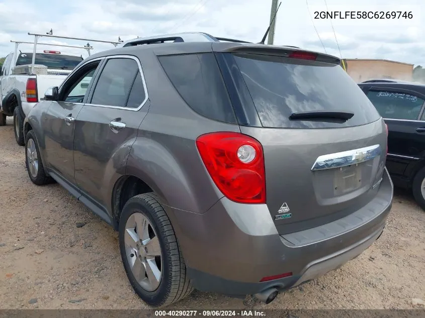 2012 Chevrolet Equinox Ltz VIN: 2GNFLFE58C6269746 Lot: 40290277