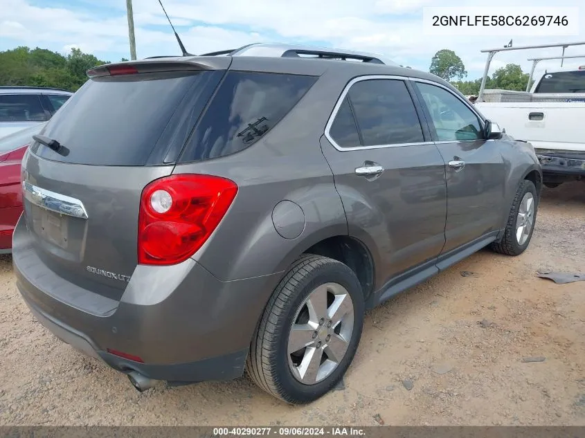 2012 Chevrolet Equinox Ltz VIN: 2GNFLFE58C6269746 Lot: 40290277