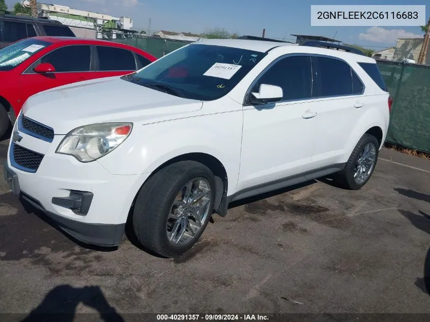 2012 Chevrolet Equinox 1Lt VIN: 2GNFLEEK2C6116683 Lot: 40291357