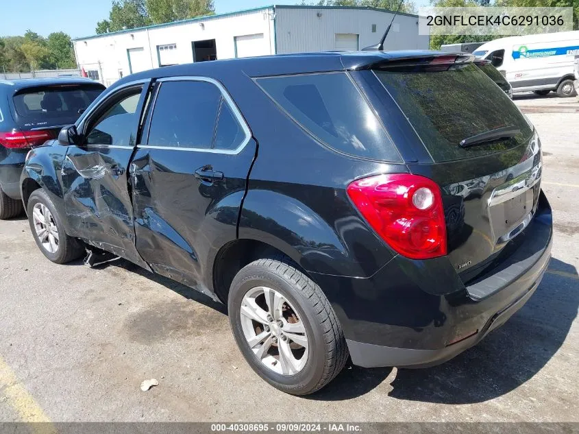 2012 Chevrolet Equinox Ls VIN: 2GNFLCEK4C6291036 Lot: 40308695