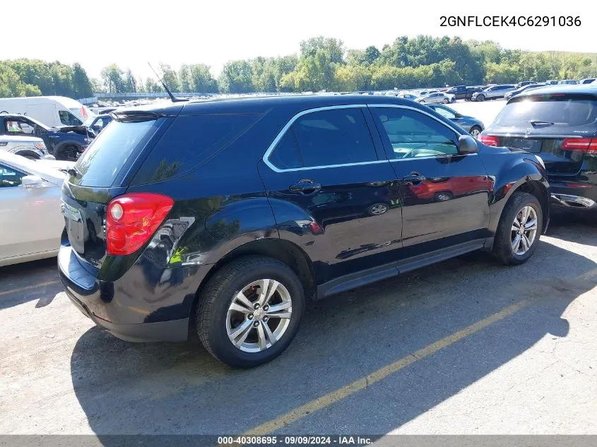 2012 Chevrolet Equinox Ls VIN: 2GNFLCEK4C6291036 Lot: 40308695