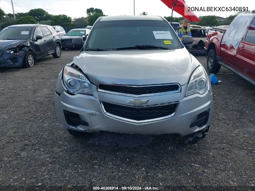 2GNALBEKXC6340891 2012 Chevrolet Equinox Ls