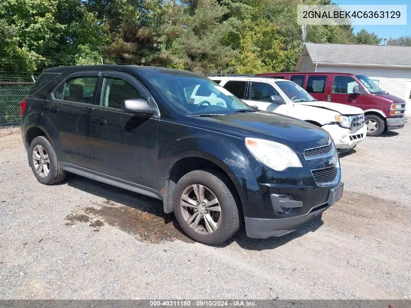 2GNALBEK4C6363129 2012 Chevrolet Equinox Ls