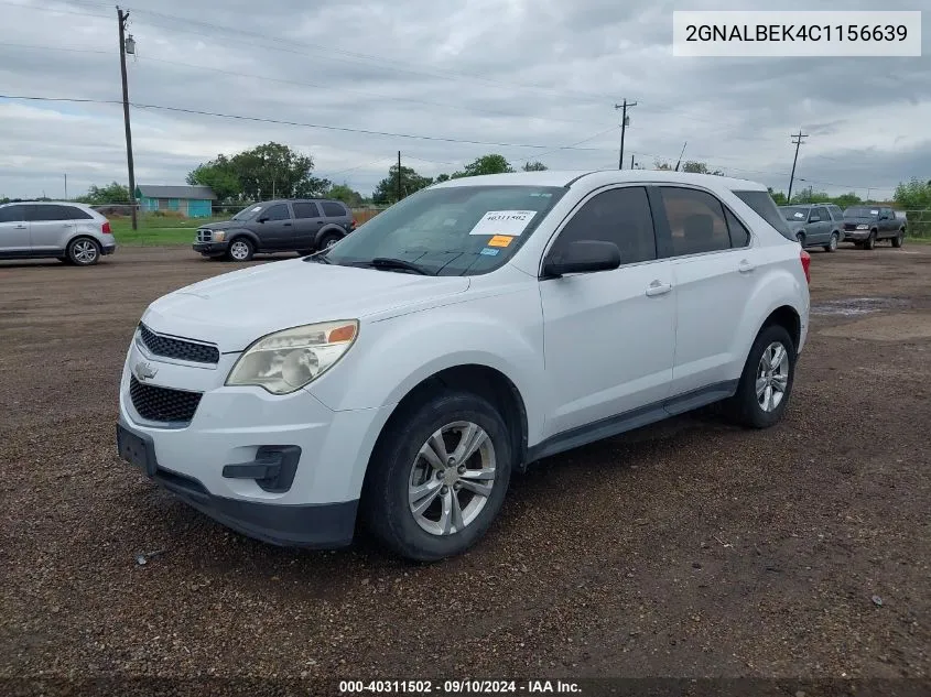 2GNALBEK4C1156639 2012 Chevrolet Equinox Ls