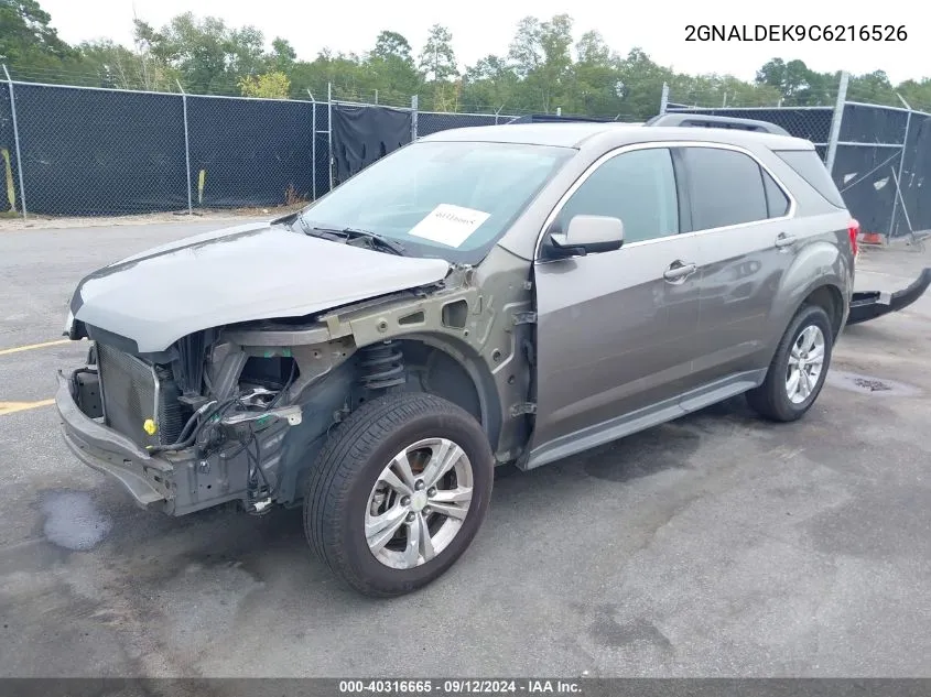 2012 Chevrolet Equinox 1Lt VIN: 2GNALDEK9C6216526 Lot: 40316665