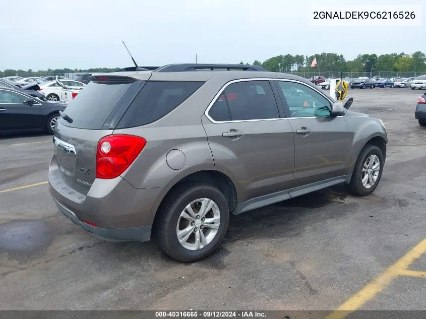 2GNALDEK9C6216526 2012 Chevrolet Equinox 1Lt