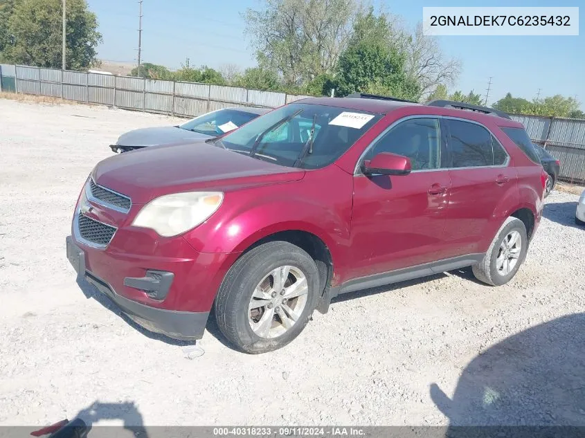 2012 Chevrolet Equinox 1Lt VIN: 2GNALDEK7C6235432 Lot: 40318233