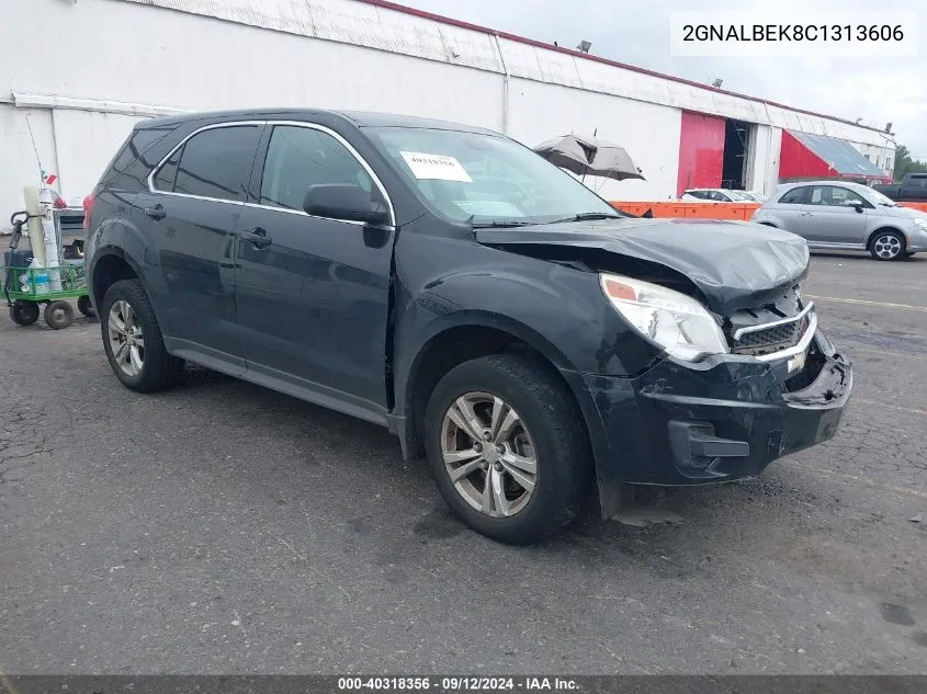 2012 Chevrolet Equinox Ls VIN: 2GNALBEK8C1313606 Lot: 40318356