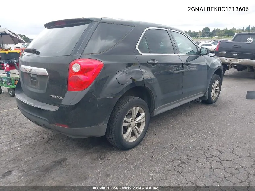 2012 Chevrolet Equinox Ls VIN: 2GNALBEK8C1313606 Lot: 40318356